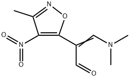 3-(DIMETHYLAMINO)-2-(3-METHYL-4-NITRO-5-ISOXAZOLYL)ACRYLALDEHYDE Struktur