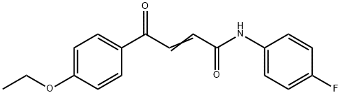 4-(4-ETHOXYPHENYL)-N-(4-FLUOROPHENYL)-4-OXO-2-BUTENAMIDE Struktur