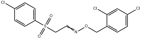 2-[(4-CHLOROPHENYL)SULFONYL]ACETALDEHYDE O-(2,4-DICHLOROBENZYL)OXIME Struktur