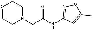 N-(5-METHYL-3-ISOXAZOLYL)-2-MORPHOLINOACETAMIDE Struktur