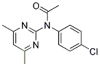 N-ACETYL-N-(4-CHLOROPHENYL)-4,6-DIMETHYL-2-PYRIMIDINAMINE Struktur