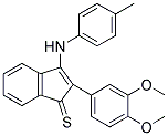 2-(3,4-DIMETHOXYPHENYL)-3-((4-METHYLPHENYL)AMINO)INDENE-1-THIONE Struktur