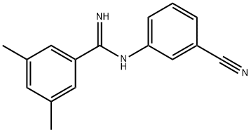 N-(3-CYANOPHENYL)-3,5-DIMETHYLBENZENECARBOXIMIDAMIDE Struktur