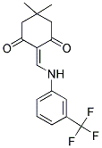 5,5-DIMETHYL-2-(((3-(TRIFLUOROMETHYL)PHENYL)AMINO)METHYLENE)CYCLOHEXANE-1,3-DIONE Struktur