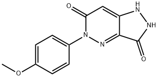 3-HYDROXY-5-(4-METHOXYPHENYL)-1,5-DIHYDRO-6H-PYRAZOLO[4,3-C]PYRIDAZIN-6-ONE Struktur