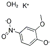 2-METHOXY-4-NITROPHENOL, POTASSIUM SALT HYDRATE Struktur