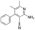 2-AMINO-5,6-DIMETHYL-4-PHENYLNICOTINONITRILE Struktur