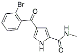 4-(2-BROMOBENZOYL)-N-METHYL-1H-PYRROLE-2-CARBOXAMIDE Struktur