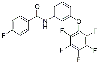 N1-[3-(2,3,4,5,6-PENTAFLUOROPHENOXY)PHENYL]-4-FLUOROBENZAMIDE Struktur