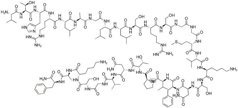 BETA-CALCITONIN GENE RELATED PEPTIDE (8-37), HUMAN Struktur