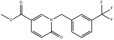 METHYL 6-OXO-1-[3-(TRIFLUOROMETHYL)BENZYL]-1,6-DIHYDRO-3-PYRIDINECARBOXYLATE Struktur