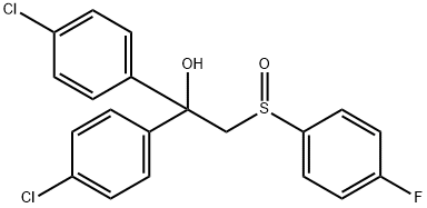 1,1-BIS(4-CHLOROPHENYL)-2-[(4-FLUOROPHENYL)SULFINYL]-1-ETHANOL Struktur