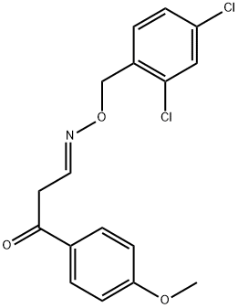 3-(4-METHOXYPHENYL)-3-OXOPROPANAL O-(2,4-DICHLOROBENZYL)OXIME Struktur