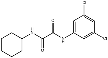 N1-CYCLOHEXYL-N2-(3,5-DICHLOROPHENYL)ETHANEDIAMIDE Struktur