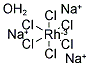 SODIUM HEXACHLORORHODATE(III) HYDRATE Struktur