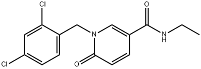 1-(2,4-DICHLOROBENZYL)-N-ETHYL-6-OXO-1,6-DIHYDRO-3-PYRIDINECARBOXAMIDE Struktur