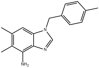 5,6-DIMETHYL-1-(4-METHYLBENZYL)-1H-1,3-BENZIMIDAZOL-4-AMINE Struktur