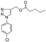 [1-(4-CHLOROPHENYL)-1H-1,2,3-TRIAZOL-4-YL]METHYL PENTANOATE Struktur