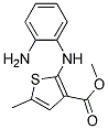 2-(2-AMINO-PHENYLAMINO)-5-METHYL-THIOPHENE-3-CARBOXYLIC ACID METHYL ESTER Struktur