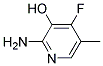 2-AMINO-3-HYDROXY-4-FLUORO-5-PICOLINE Struktur