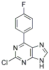 2-chloro-6-(4-fluorophenyl)-9H-purine Struktur