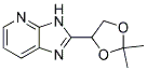 2-(2,2-dimethyl-1,3-dioxolan-4-yl)-3H-imidazo[4,5-b]pyridine Struktur