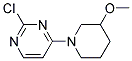 2-chloro-4-(3-methoxypiperidin-1-yl)pyrimidine Struktur