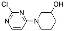 1-(2-chloropyrimidin-4-yl)piperidin-3-ol Struktur