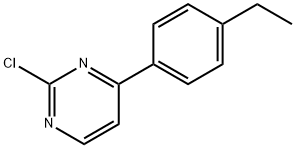 2-Chloro-4-(4-ethyl-phenyl)-pyrimidine Struktur