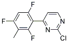 2-Chloro-4-(2,4,6-trifluoro-3-methyl-phenyl)-pyrimidine Struktur