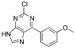 2-chloro-6-(3-methoxyphenyl)-9H-purine Struktur