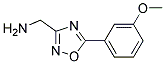 1-[5-(3-methoxyphenyl)-1,2,4-oxadiazol-3-yl]methanamine Struktur