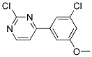 2-Chloro-4-(3-chloro-5-methoxy-phenyl)-pyrimidine Struktur