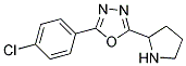 2-(4-chlorophenyl)-5-pyrrolidin-2-yl-1,3,4-oxadiazole Struktur