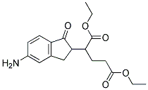 2-(5-AMINO-1-OXOINDAN-2-YL)PENTANDIOIC ACID DIETHYL ESTER Struktur