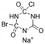 2-BROMO-4-CHLOROISOCYANURIC ACID SODIUM SALT Struktur