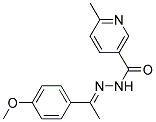 2'-(4-METHOXY-A-METHYLBENZYLIDENE)-6-METHYLNICOTINOHYDRAZIDE Struktur