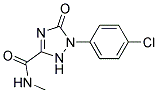 1-(4-Chlorophenyl)-2,5-dihydro-5-oxo-1H-1,2,4-triazole-3-carboxylicacidmethylamide Struktur