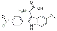 2-AMINO-2-(5-METHOXY-2-(4-NITROPHENYL)-1H-INDOL-3-YL)ACETIC ACID Struktur