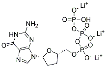 2',3'-DIDEOXYGUANOSINE-5'-TRIPHOSPHORIC ACID TRILITHIUM SALT Struktur