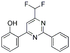 2-(6-DIFLUOROMETHYL-2-PHENYLPYRIMIDIN-4-YL)PHENOL Struktur