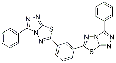 1,3-BIS(3-PHENYL-[1,2,4]TRIAZOLO[3,4-B][1,3,4]THIADIAZOL-6-YL)-BENZENE Struktur