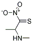 1 METHYL AMINO 1 METHYL THIO 2-NITRO ETHANE Struktur