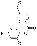 2-CHLORO-4-FLUOROPHENYL 4-(CHLOROMETHYL)BENZOATE, TECH Struktur