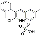 2-CHLORO-6-METHYL-3-(2-METHYLPHENYL)QUINOLINIUM HYDROGEN SULFATE, TECH Struktur