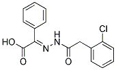 2-{2-[2-(2-CHLOROPHENYL)ACETYL]HYDRAZONO}-2-PHENYLACETIC ACID Struktur