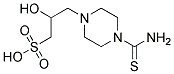 2-HYDROXY-3-(4-THIOCARBAMOYL-PIPERAZIN-1-YL)-PROPANE-1-SULFONIC ACID Struktur