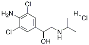 1-(4-AMINO-3,5-DICHLORO-PHENYL)-2-ISOPROPYLAMINO-ETHANOL HYDROCHLORIDE Struktur