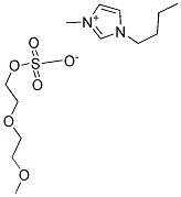 1-BUTYL-3-METHYLIMIDAZOLIUM DIETHYLENEGLYCOLMONOMETHYLETHERSULFATE, 98% [BMIM] [MDEGSO4] Struktur