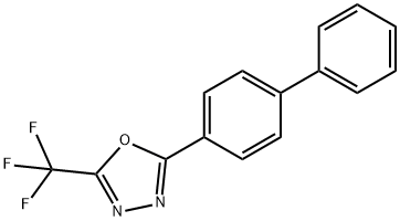 2-BIPHENYL-4-YL-5-(TRIFLUOROMETHYL)-1,3,4-OXADIAZOL Struktur